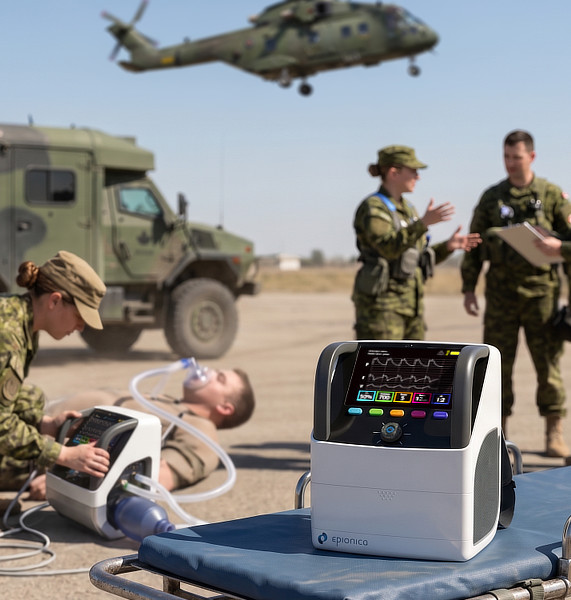 Respiratory ventilator in field deployment